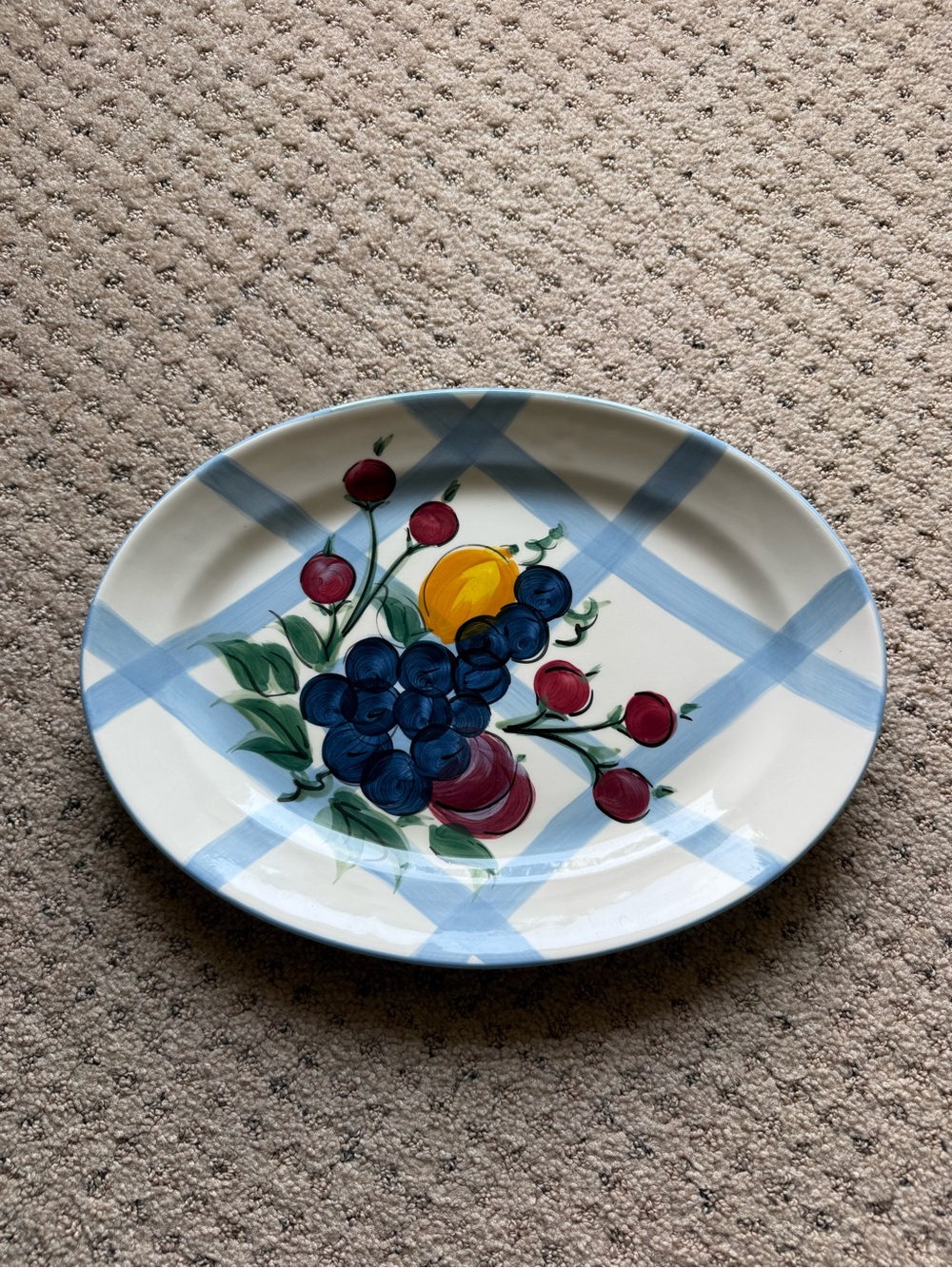 Vintage Gail Pittman Oval Serving Platter